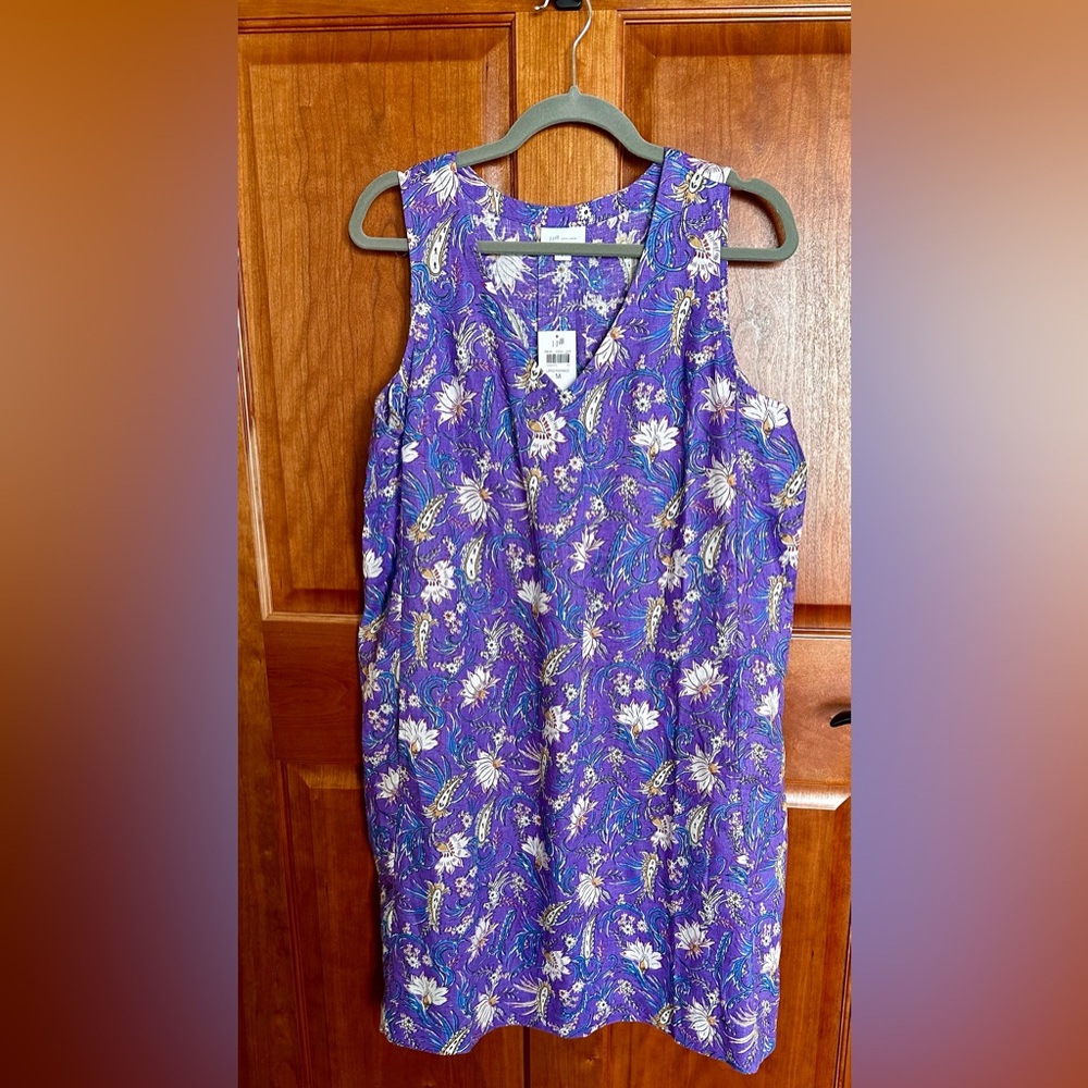 J Jill Love Linen Dress. NWT